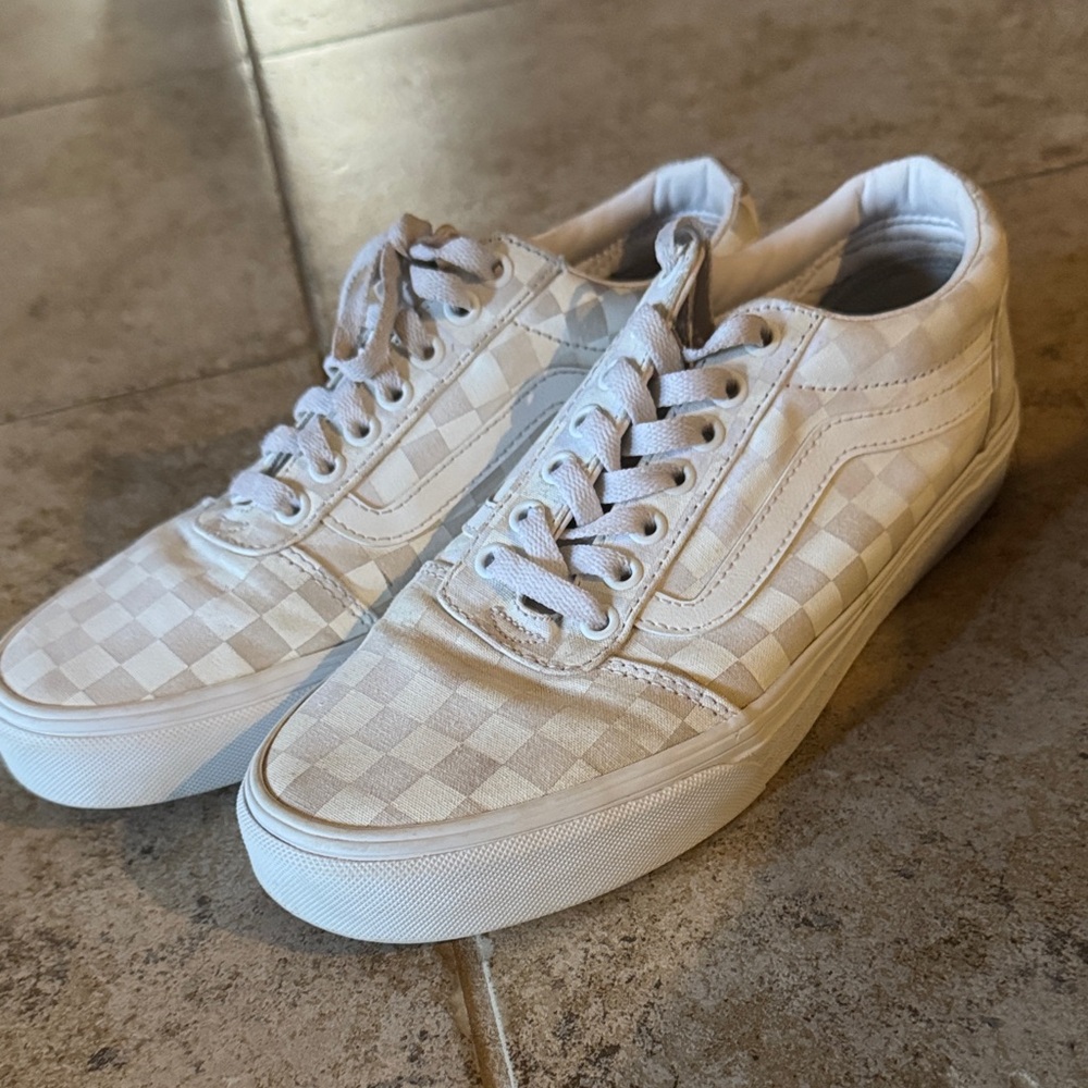 Vans Off-White Checkered Sneakers
